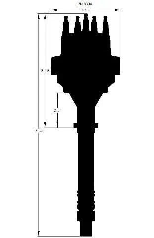 Chevrolet Digital E-Curve Distributor - 8394